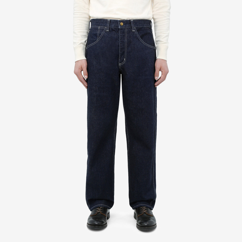 boncoura 15oz selvedge indigo denim painter pants straight fit