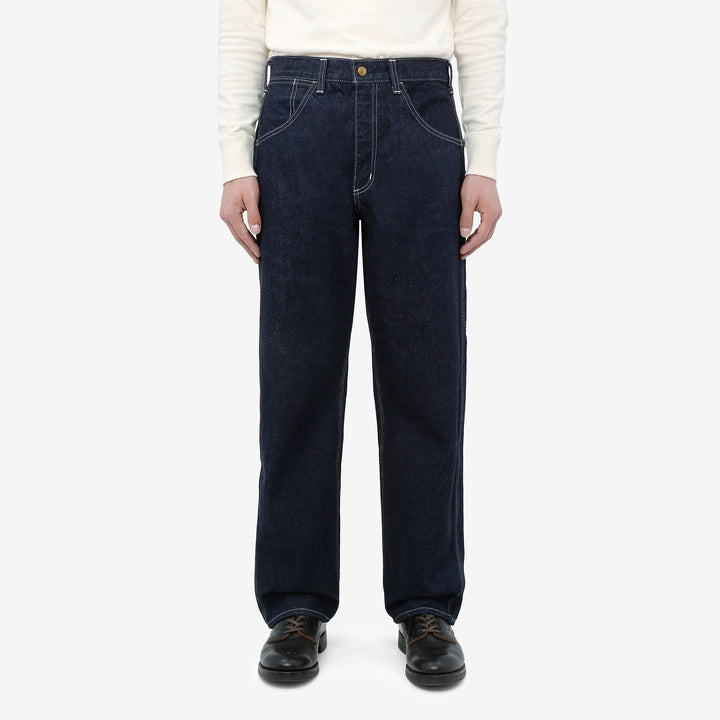 boncoura 15oz selvedge indigo denim painter pants straight fit