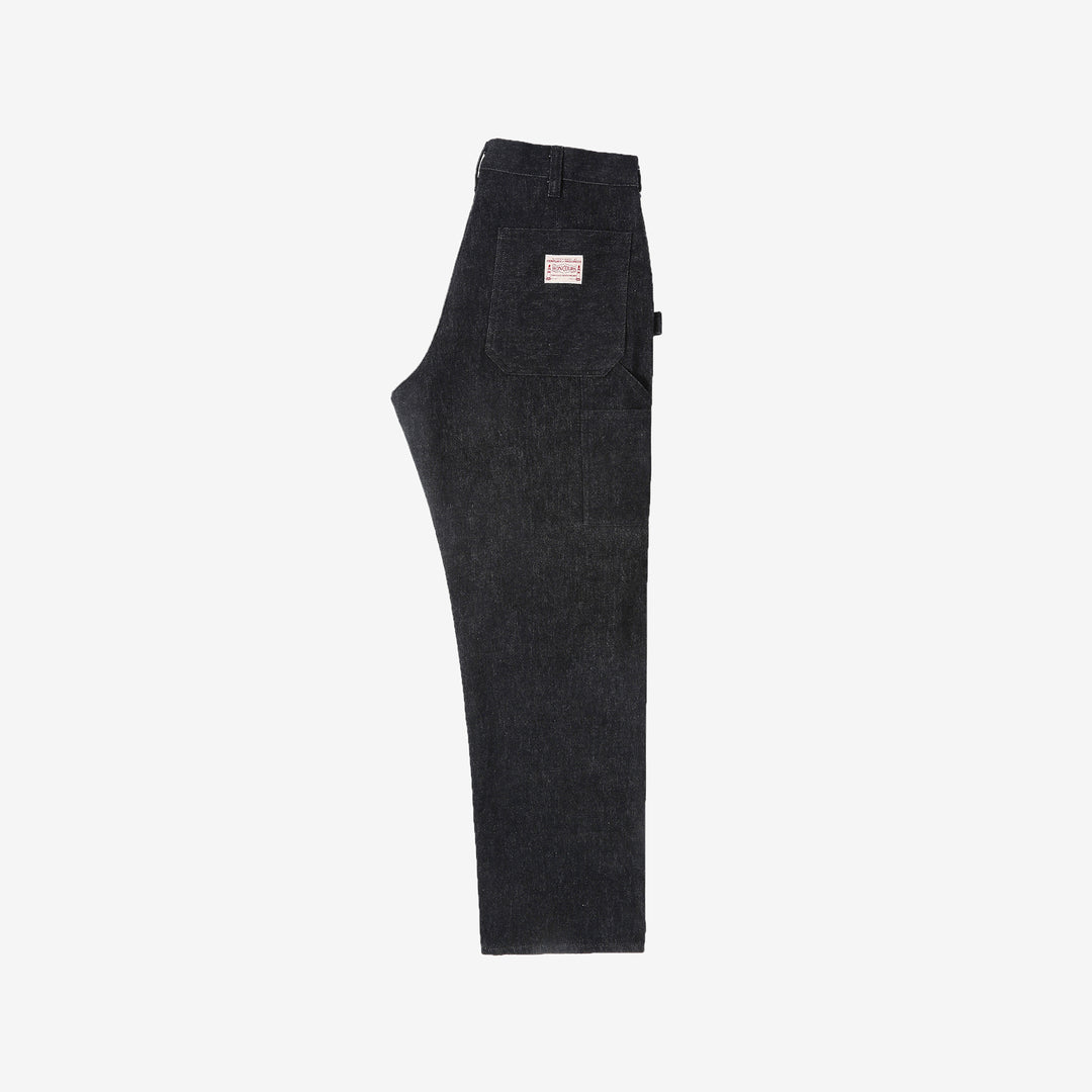 boncoura 15oz selvedge black denim painter pants straight fit