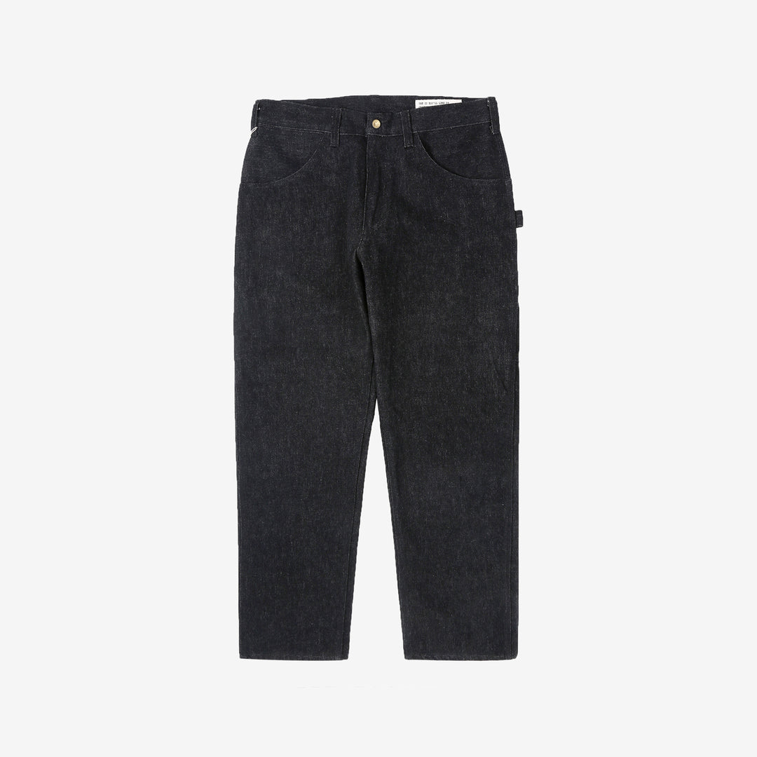 boncoura 15oz selvedge black denim painter pants straight fit