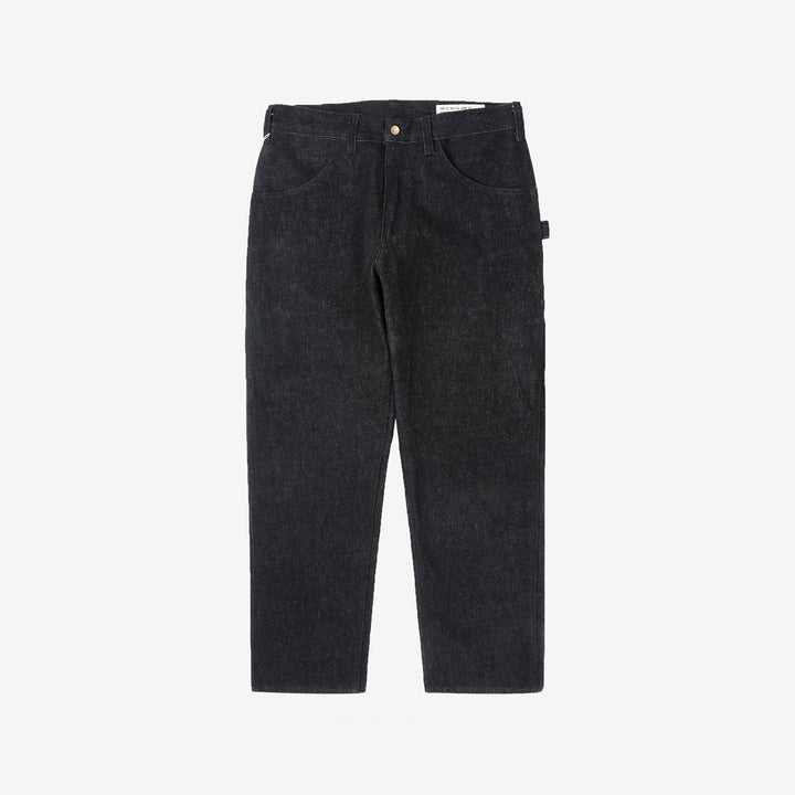 boncoura 15oz selvedge black denim painter pants straight fit