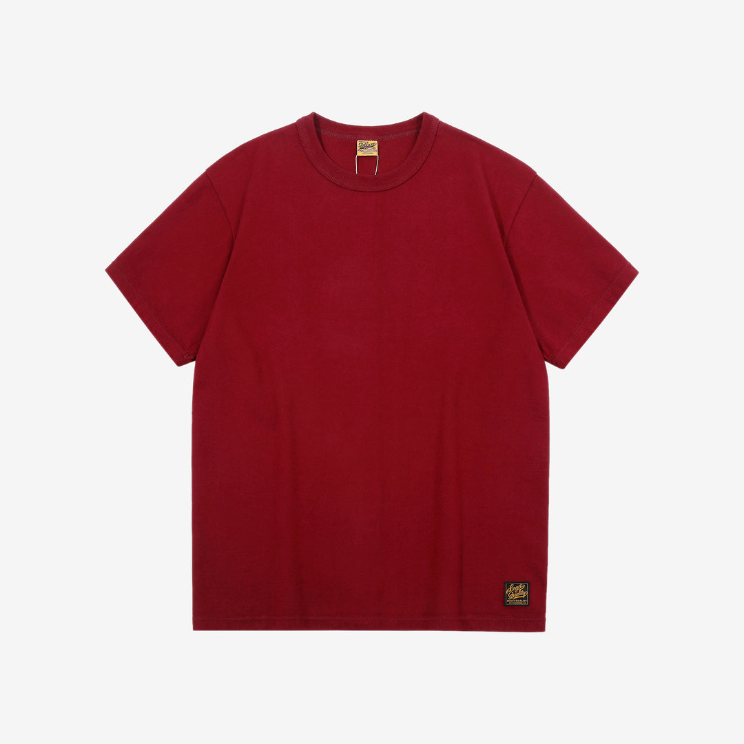 Deluxeware SDTS-00 10.5oz loopwheeled T-shirt made in Japan heavyweight crew neck red