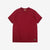 Deluxeware BSP-MNT01 10.5oz loopwheeled T-shirt with 5-needle binder neck, Mention Exclusive, made in Japan red front view