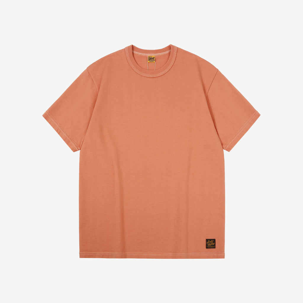 Deluxeware SDTS-00 10.5oz loopwheeled T-shirt made in Japan heavyweight crew neck pink
