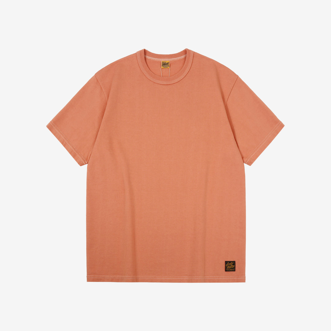 Deluxeware SDTS-00 10.5oz loopwheeled T-shirt made in Japan heavyweight crew neck pink