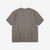 Un-Useless 170204 linen KNITEE short sleeve crew neck knit T-shirt made in Japan charcoal back view