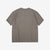 Un-Useless 170205 linen KNITEE short sleeve crew neck pocket knit T-shirt made in Japan charcoal front view