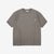 Un-Useless 170205 linen KNITEE short sleeve crew neck pocket knit T-shirt made in Japan charcoal front view