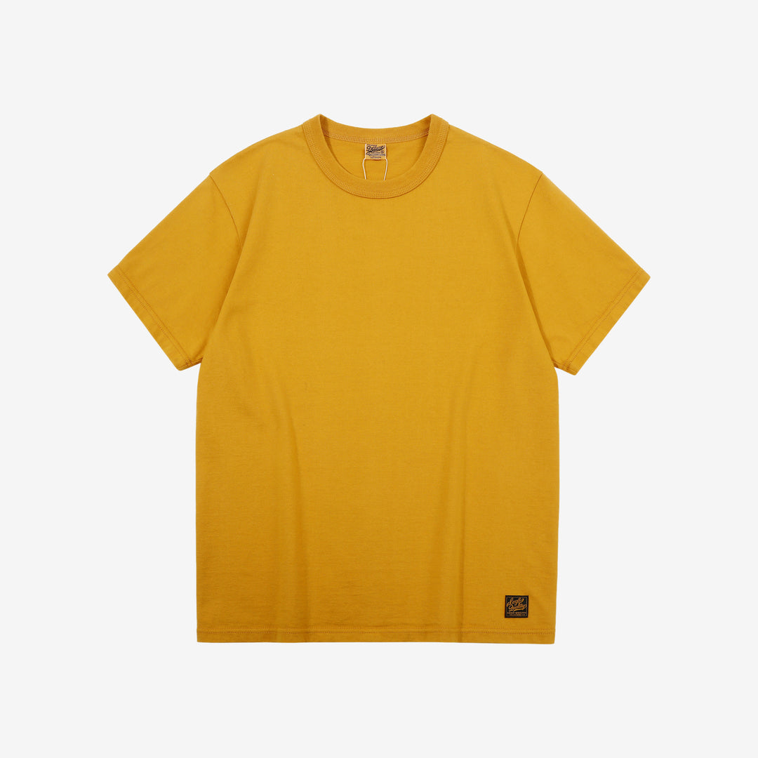 Deluxeware SDTS-00 10.5oz loopwheeled T-shirt made in Japan heavyweight crew neck us yellow