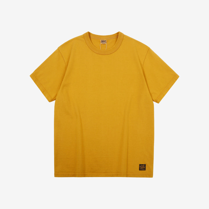 Deluxeware SDTS-00 10.5oz loopwheeled T-shirt made in Japan heavyweight crew neck us yellow