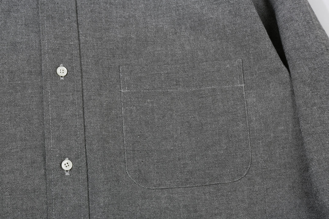 Wasew WSW-016 Schonherr loom button down oxford shirt made in Japan long sleeve cotton shirt pocket