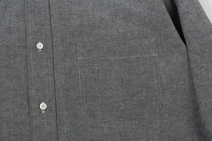 Wasew WSW-016 Schonherr loom button down oxford shirt made in Japan long sleeve cotton shirt pocket