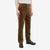 Boncoura 41 brown corduroy trousers relaxed tapered fit three-quarter view