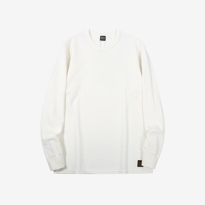 Deluxeware DXTL-00 12.5oz loopwheeled long sleeve t-shirt made in Japan ultra heavyweight white