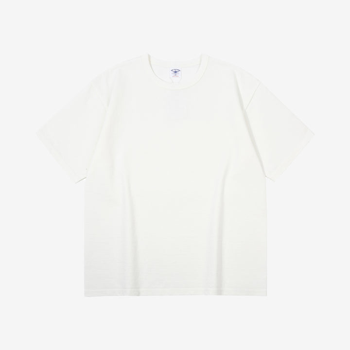 The Flat Head FN-HTK-001 20oz heavyweight loopwheel T-shirt white front view
