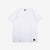 Deluxeware BSP-MNT01 10.5oz loopwheeled T-shirt with 5-needle binder neck, Mention Exclusive, made in Japan white front view