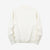 Un-Useless 170402 inlay knit mock neck sweatshirt made in Japan cotton knit white back view