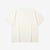 Un-Useless 170205 linen KNITEE short sleeve crew neck pocket knit T-shirt made in Japan white back view