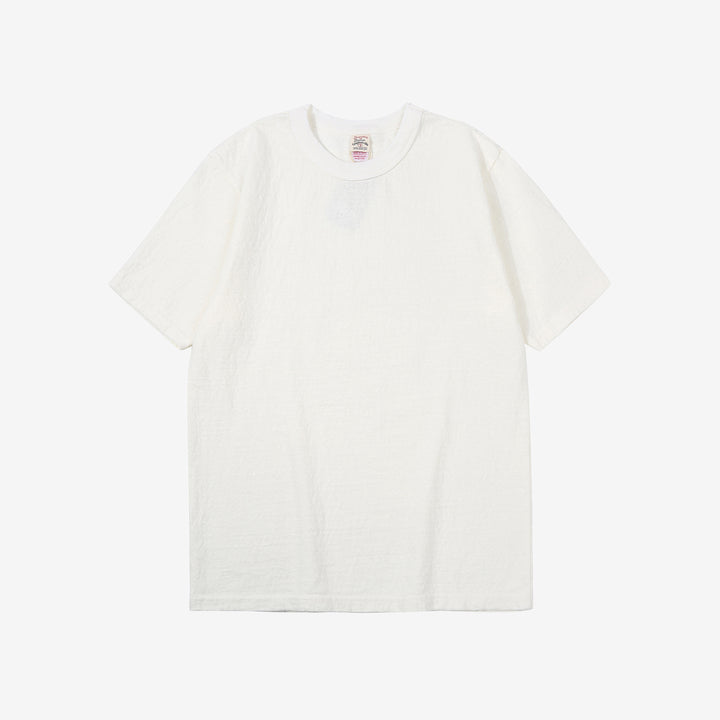 UES 652321 No.8 Slub Yarn Heavyweight T-Shirt – White Front View