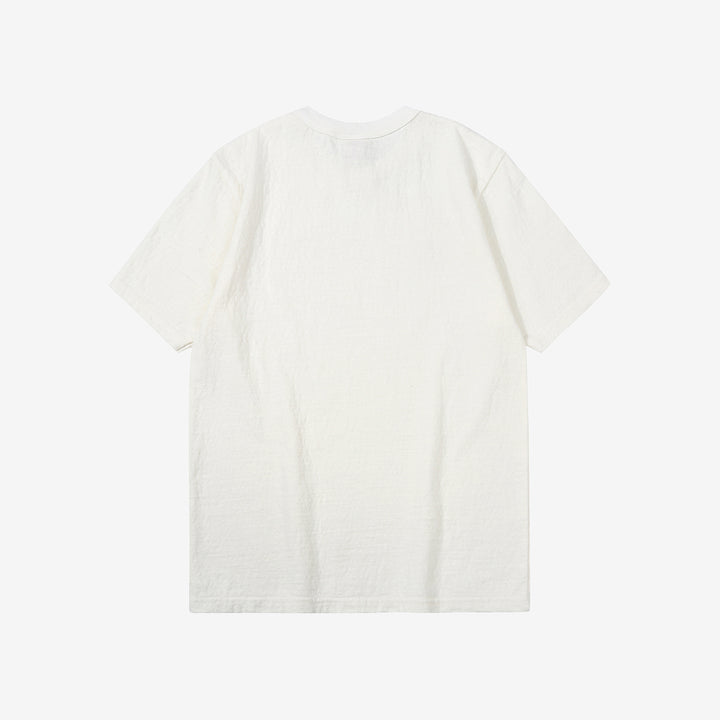 UES 652321 No.8 Slub Yarn Heavyweight T-Shirt – White Back View