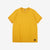 Deluxeware BSP-MNT01 10.5oz loopwheeled T-shirt with 5-needle binder neck, Mention Exclusive, made in Japan yellow front view